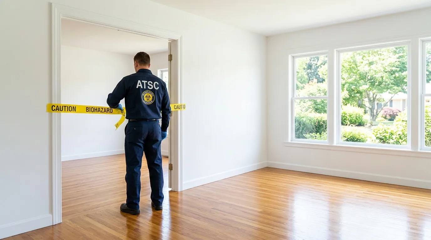 Certified biohazard cleanup crew performing Crime Scene Cleanup in Plainfield